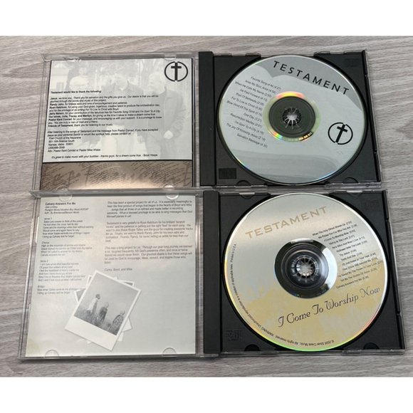 Testament Worship CDs I Come to Worship Now Self Titled Lot of 2 Indie Christian - Picture 3 of 6